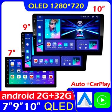 2Din автомагнитола Android 7″/9″/10″ QLED IPS