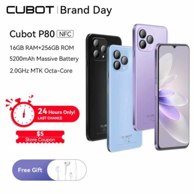 Cubot P80, смартфон, 8 ГБ ОЗУ, 256 ГБ ПЗУ, 48 МП+24 МП