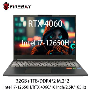 Ноутбук FIREBAT T6A 16 Intel i7-12650H RTX 4060 DDR4 32G