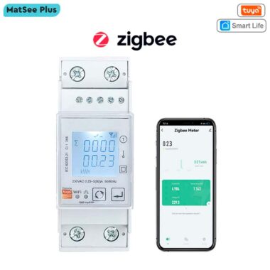 Tuya Smart ZigBee счетчик электроэнергии 80A 110V 220V